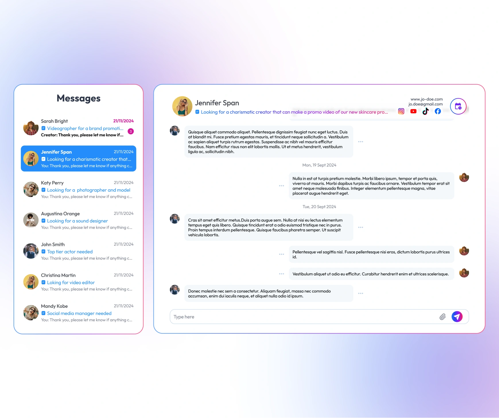 Collab step placeholder